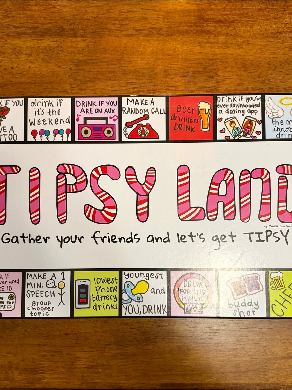 tipsy land board game